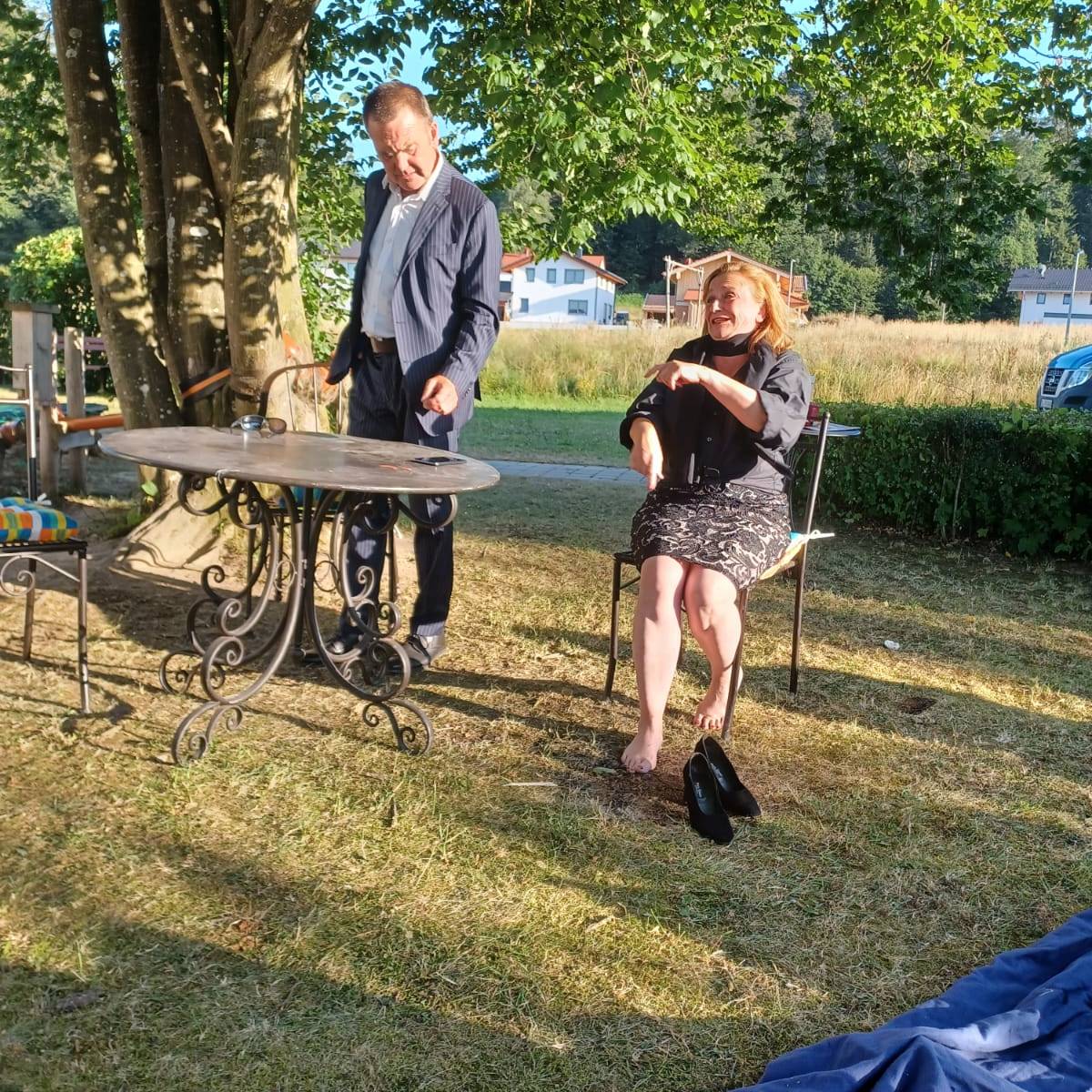 Jörg Herwegh und seine Gruppe in Aktion