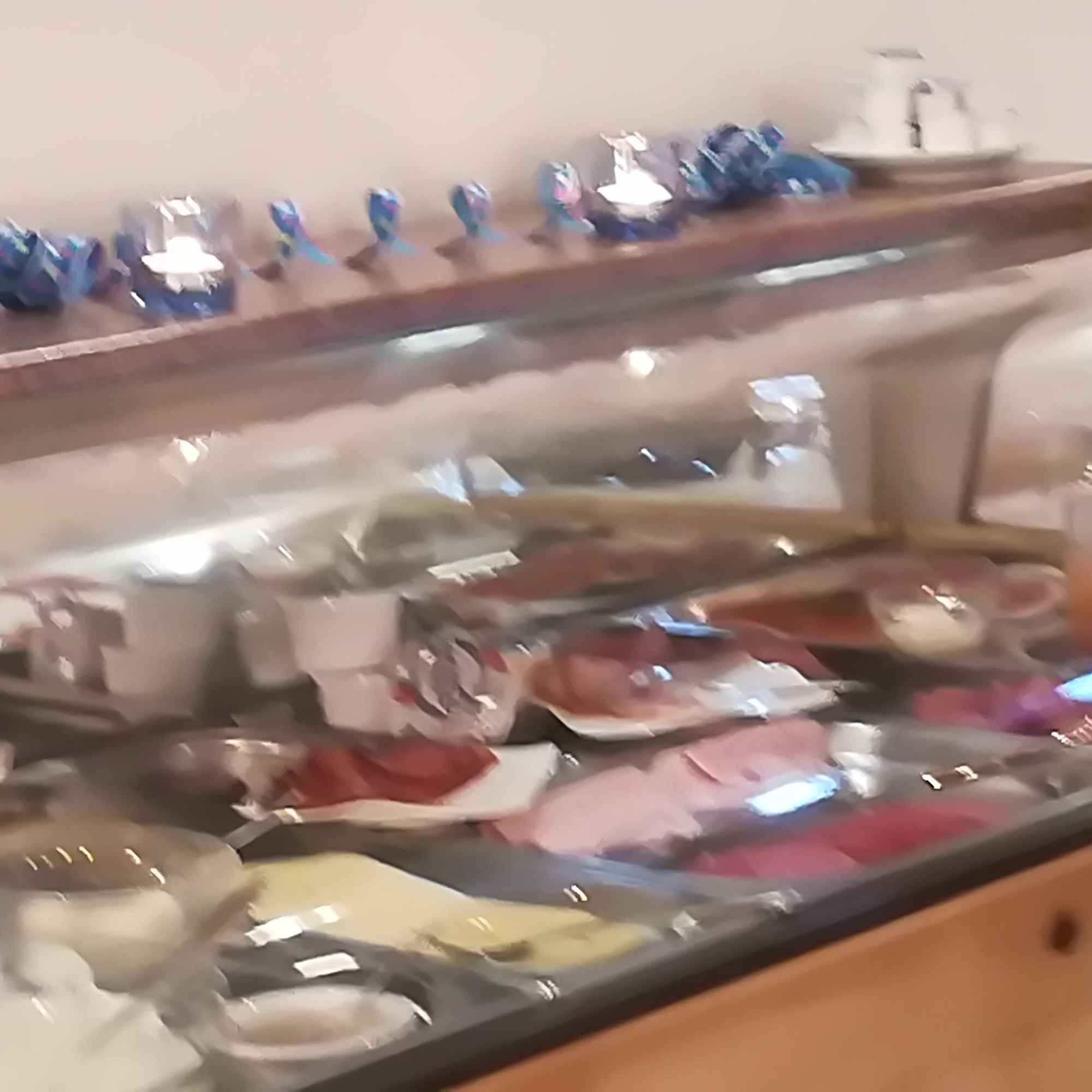 Das reichlich bestückte Bufett